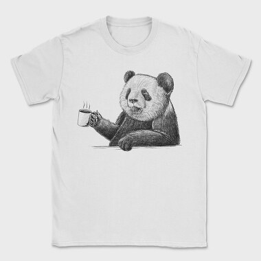 Coffee Panda Sketch, Tricou Barbati (Unisex)