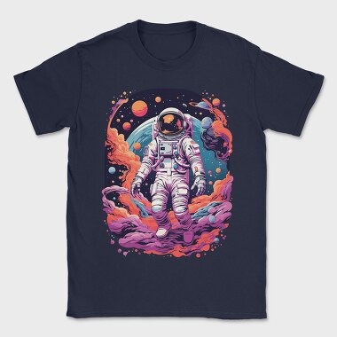 Colorful Astronaut Space, Tricou Barbati (Unisex)