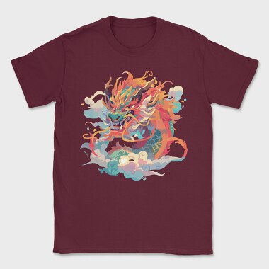 Colorful Dragon Chinese, Tricou Barbati (Unisex)