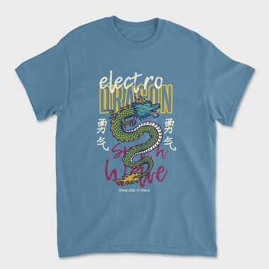 Electro Dragon Tattoo, Tricou Barbati (Unisex)