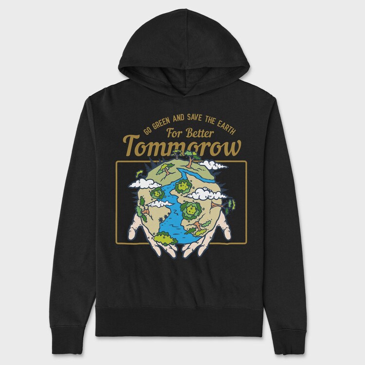 Earth, Hanorac Oversize Barbati (Unisex)