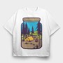 Bottle Of Happyness, Tricou Oversize Barbati (Unisex)