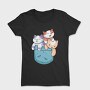 Colored Cats Pocket, Tricou Femei