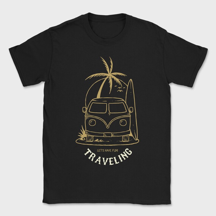 Beach Traveling, Tricou Barbati (Unisex)