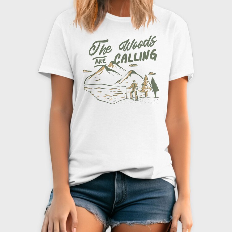 The Woods Are Calling, Tricou Barbati (Unisex)