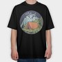 Night Camp, Tricou Oversize Barbati (Unisex)