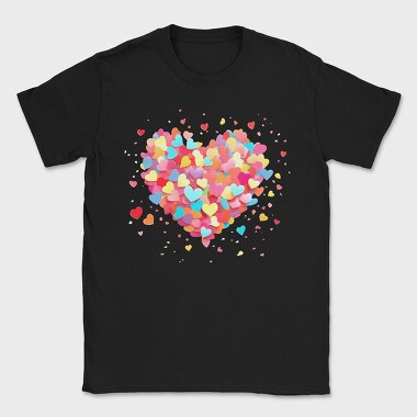 Confetti Heart, Tricou Barbati (Unisex)
