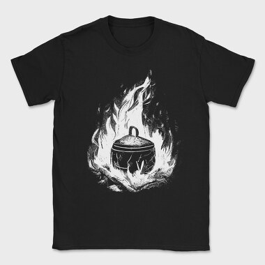 Cooking Pot Campfire, Tricou Barbati (Unisex)