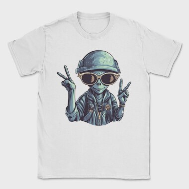 Cool Alien Peace, Tricou Barbati (Unisex)