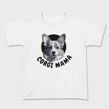 Corgi Mama, Tricou Copii