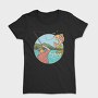 Tricou Femei Imprimat digital direct in tesatura, bumbac premium 100%.