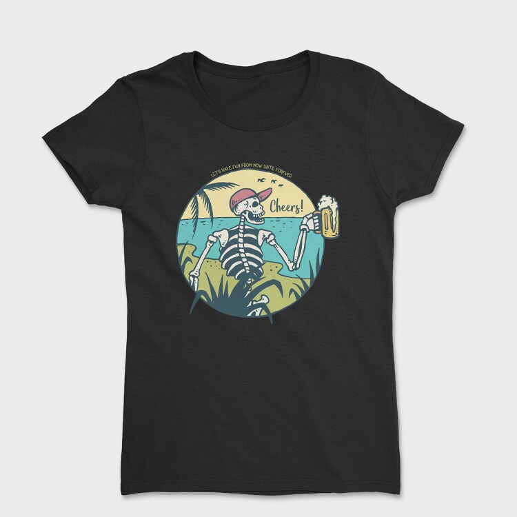 Cheers Skull, Tricou Femei