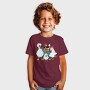 Rooster Cartoon Chickens, Tricou Copii