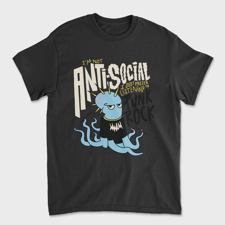 Punk Rock Octopus, Tricou Barbati (Unisex)
