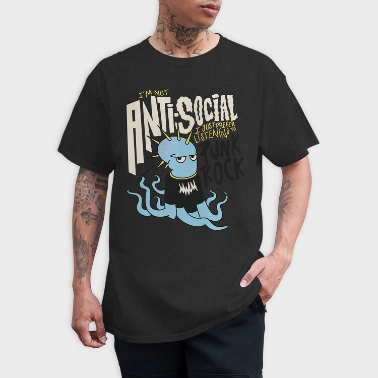 Punk Rock Octopus, Tricou Barbati (Unisex)