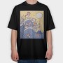 Corgi Big Wave, Tricou Oversize Barbati (Unisex)