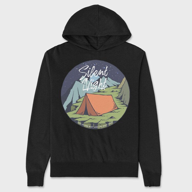 Night Camp, Hanorac Oversize Barbati (Unisex)