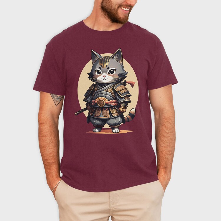 Samuraicat, Tricou Barbati (Unisex)