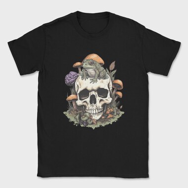 Cottagecore Frog Skull, Tricou Barbati (Unisex)