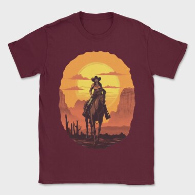 Cowgirl Sunset, Tricou Barbati (Unisex)