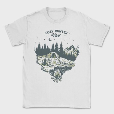Cozy Winter Vibes Camping, Tricou Barbati (Unisex)