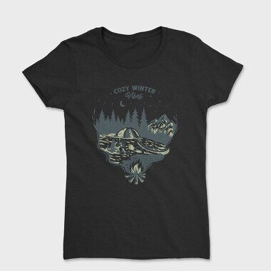 Cozy Winter Vibes Camping, Tricou Femei