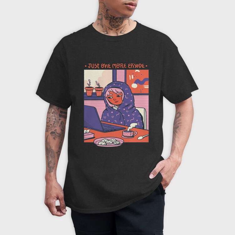Comfy Chill Girl 1, Tricou Barbati (Unisex)