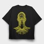 Yellow Lines Man, Tricou Oversize Barbati (Unisex)