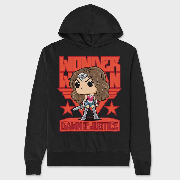 Wonder Woman Justice, Hanorac Oversize Barbati (Unisex)