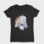 Unicorn Rainbow Girl, Tricou Femei