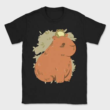 Cute Capybara Frog, Tricou Barbati (Unisex)