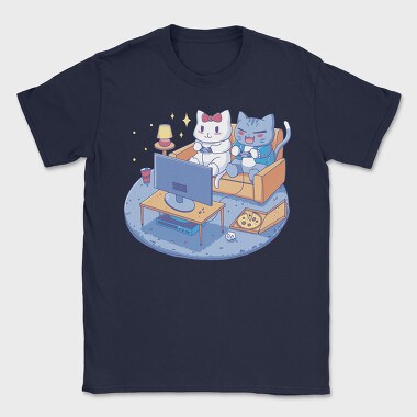 Cute Cats Video Games Anime, Tricou Barbati (Unisex)