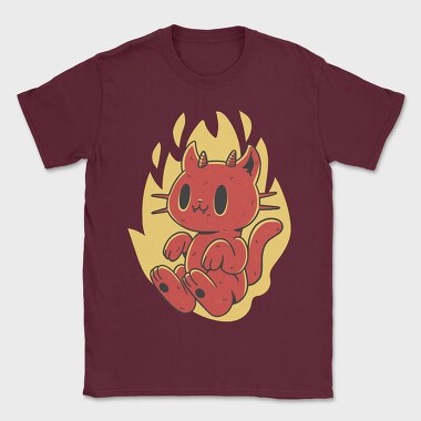 Cute Devil Cat, Tricou Barbati (Unisex)