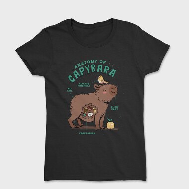 Cute Capybara Anatomy, Tricou Femei