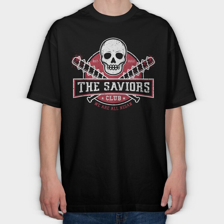 We Are All Negan Club, Tricou Oversize Barbati (Unisex)