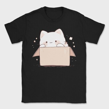 Cute Little Cat Box, Tricou Barbati (Unisex)
