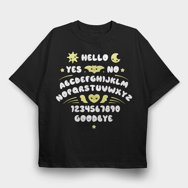 Cute Ouija, Tricou Oversize Barbati (Unisex)