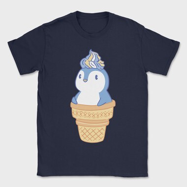 Cute Penguin Ice Cream, Tricou Barbati (Unisex)