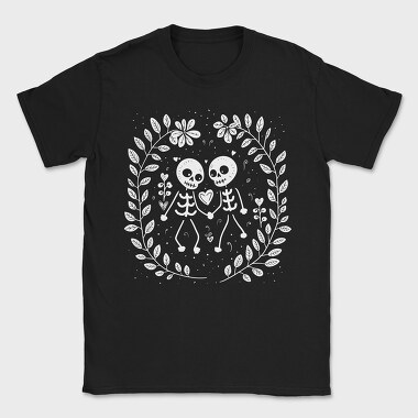 Cute Skeletons in Love, Tricou Barbati (Unisex)