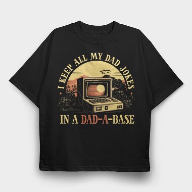 Dad Joke Database, Tricou Oversize Barbati (Unisex)