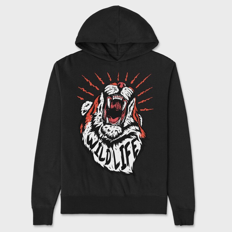 Wildlife Roar, Hanorac Oversize Barbati (Unisex)