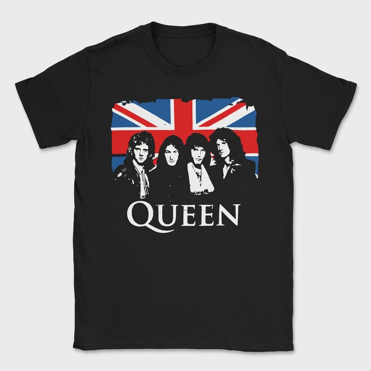 Union Jack Queen, Tricou Barbati (Unisex)