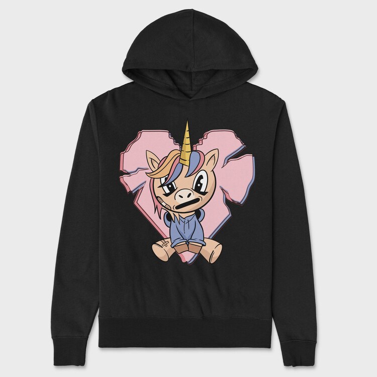 Unicorn Street Style, Hanorac Oversize Barbati (Unisex)