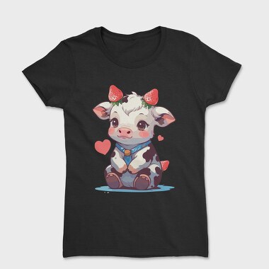 Cute Strawberry Cow, Tricou Femei