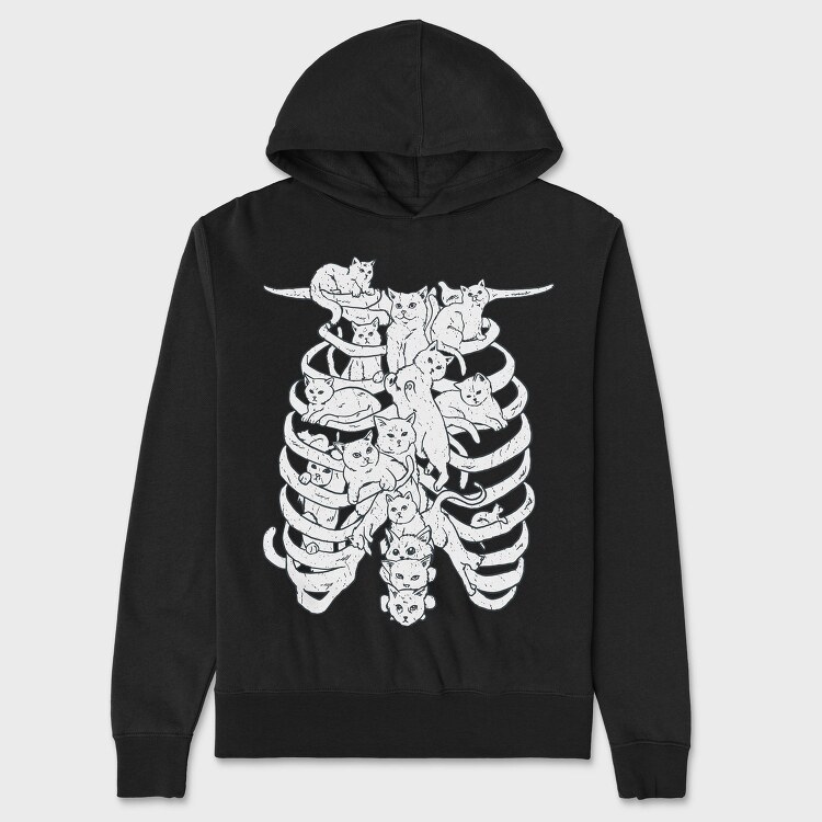 Cat Spine, Hanorac Oversize Barbati (Unisex)