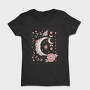 Floral Ornamental Moon Decoration, Tricou Femei