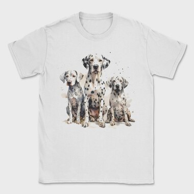 Dalmatian Family, Tricou Barbati (Unisex)