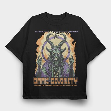 Dark Divinity, Tricou Oversize Barbati (Unisex)