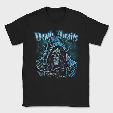 Death Awaits Grim, Tricou Barbati (Unisex)