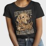 Just Wanna Sip Coffee Golden, Tricou Femei